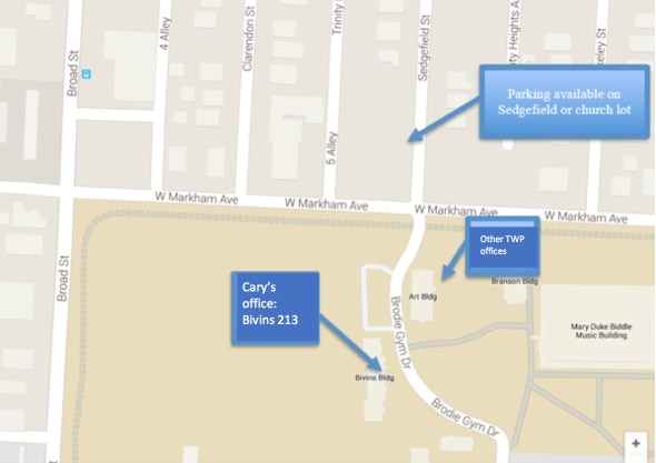 Cary office map